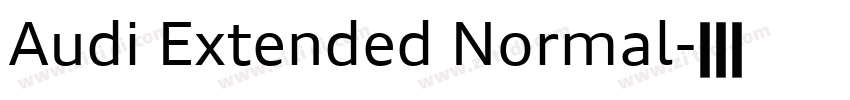 Audi Extended Normal字体转换
